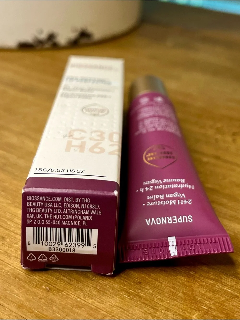 Biossance Pro-Peptide Lip Perfector Supernova Berry NIB